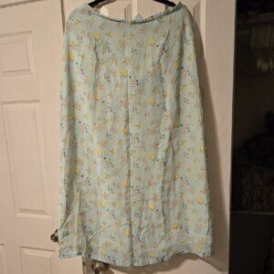 Style & Co. Light Blue Floral Maxi Skort